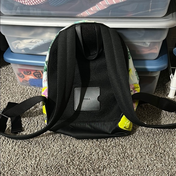 Furla Fiordaliso And Ranuncolo Giudecca Flamingo Neon Small Backpack In Blue - Picture 10 of 15